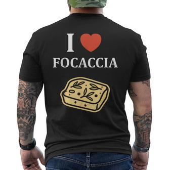 Pizza Focacce Pane Italiaemplice Love Foccacia T-shirt da uomo con stampa posteriore - Novitaregali