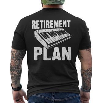 Plan De Retraite Piano Clavier Drôle Musicien Retraité T-shirt imprimé au dos - Cadeauxyz
