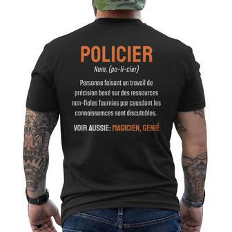 Policier Humour Police Drôle T-shirt imprimé au dos - Cadeauxyz