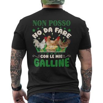 Polli Gallina Divertente Pollo Detto Pollaio T-shirt da uomo con stampa posteriore - Novitaregali
