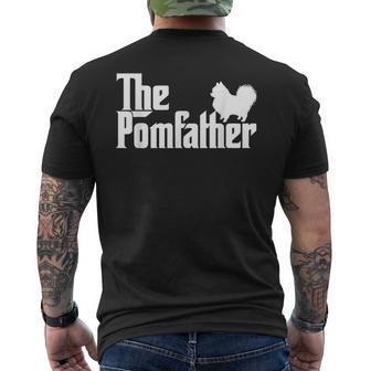 The Pomfather Pomeranian Owner Father's Day Dog Lover Men's T-shirt Back Print - Thegiftio