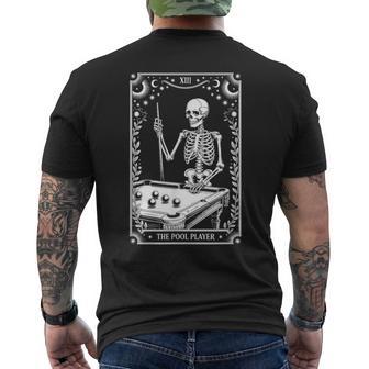 The Pool Player Tarot Card Billiards Lover Men's T-shirt Back Print - Thegiftio UK