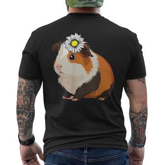 Porcellino D'india Floreale Fiore Di Porcellino D'india T-shirt da uomo con stampa posteriore - Novitaregali