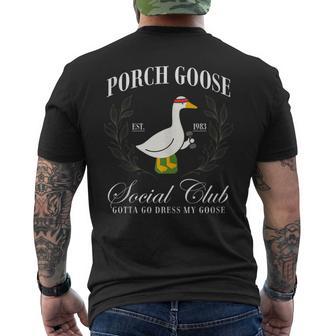 Porch Goose Social Club Gotta Go Dress My Goose Fitness Gym Men's T-shirt Back Print - Thegiftio UK