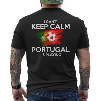 Portugal Football Fan Football Player Portuguese Flag Camiseta Hombre Estampado Espalda - Regaloses