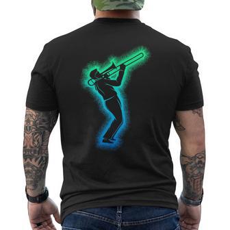 Posaune Posaunist Posaunenspieler Kinder Herren Jungen T-Shirt mit Rückendruck - Seseable