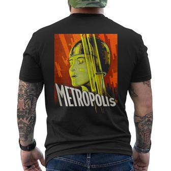 Póster De La Película Metropolis 1927 In Mangas Camiseta Hombre Estampado Espalda - Regaloses