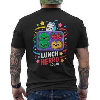 Pranzocolastico Heroquad Caffetteria Lavoratori Foodervice Regali T-shirt da uomo con stampa posteriore - Novitaregali
