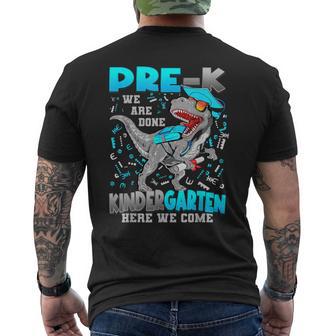 Preschool Graduation 2025 Pre-K Graduate Boys Kids Dinosaur Men's T-shirt Back Print - Monsterry UK