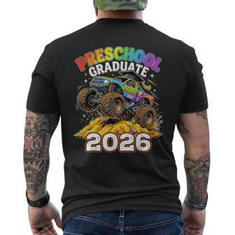 Preschool Graduation 2026 I Crushed Monster Truck Preschool Men's T-shirt Back Print - Monsterry UK