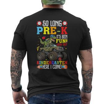 Preschool Graduation Boy Pre-K First Day Kindergarten Men's T-shirt Back Print - Thegiftio UK
