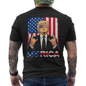 President Sunglasses 4Th Of July Independence Patriotic Usa Men's T-shirt Back Print - Thegiftio UK