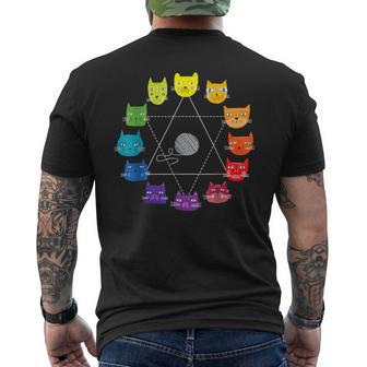 Profesor De Arte Educativo De La Rueda Del Color Del Artista Temático Del Camiseta Hombre Estampado Espalda - Regaloses