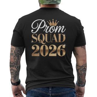 Prom Squad Graduation Class Of 2026 Party Matching Group Men's T-shirt Back Print - Monsterry