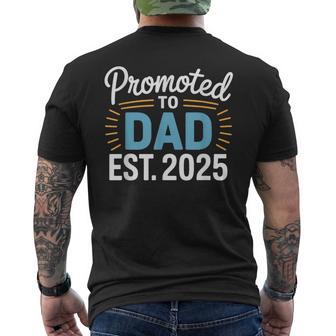 Promoted To Dad Est 2025 Divertido Anuncio De Embarazo Camiseta Hombre Estampado Espalda - Regaloses