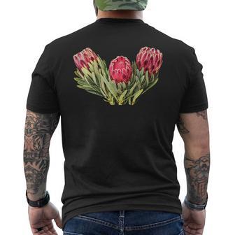 Protea Fleurs Afrique Duudugarbushuikerbos Angiosperm T-shirt imprimé au dos - Cadeauxyz