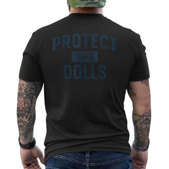 Protect The Dolls ドールを守れ ダメージ加工 メンズTシャツ バックプリント - Kawaiitshirt