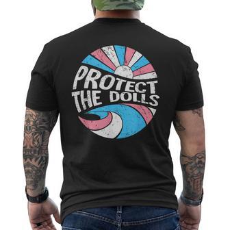 Protect The Dolls、トランスジェンダーlgbt、トランスジェンダーの権利 メンズTシャツ バックプリント - Kawaiitshirt