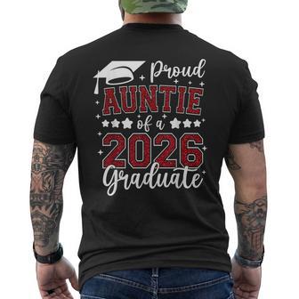 Proud Auntie Of A 2026 Graduate Senior 2026 Graduation Men's T-shirt Back Print | Mazezy