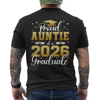 Proud Auntie Of A Class Of 2026 Graduate Senior Graduation Men's T-shirt Back Print | Seseable UK