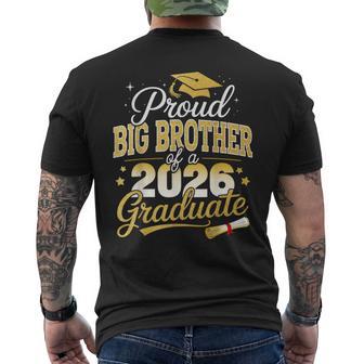 Proud Big Brother Class Of 2026 Graduate Senior Graduation Men's T-shirt Back Print - Thegiftio UK