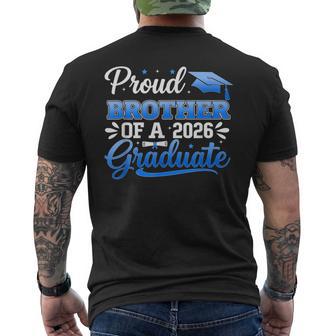 Proud Brother Of A 2026 Graduate Class Of 2026 Graduation Men's T-shirt Back Print - Thegiftio UK