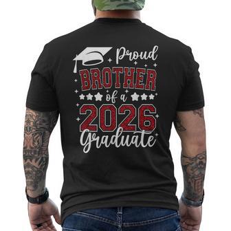 Proud Brother Of A 2026 Graduate Senior 2026 Graduation Men's T-shirt Back Print - Thegiftio