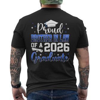 Proud Brother In Law Of A Class Of 2026 Graduate Senior Men's T-shirt Back Print - Thegiftio UK