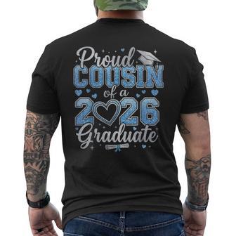 Proud Cousin Of A Class Of 2026 Graduate Senior Graduation Men's T-shirt Back Print - Thegiftio