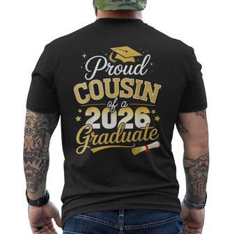 Proud Cousin Of A Class Of 2026 Graduate Senior Graduation Men's T-shirt Back Print | Mazezy
