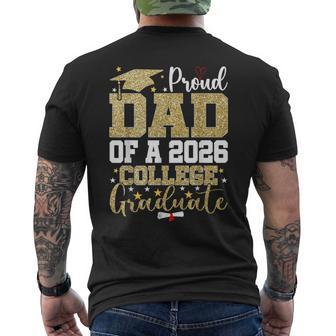 Proud Dad Of A 2026 College Graduate Men's T-shirt Back Print | Seseable UK