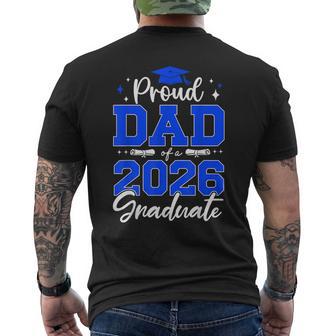 Proud Dad Of A 2026 Graduate Senior Class Of 2026 Father Men's T-shirt Back Print - Thegiftio UK
