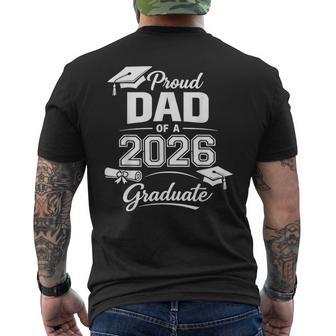 Proud Dad Of 2026 Graduate Senior Class Of 2026 Men's T-shirt Back Print | Seseable UK