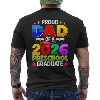Proud Dad Of A 2026 Preschool Graduate Graduation Class 2026 Men's T-shirt Back Print | Seseable UK