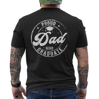 Proud Dad Of Graduate Class Of 2026 Graduation Senior 2026 Men's T-shirt Back Print | Mazezy