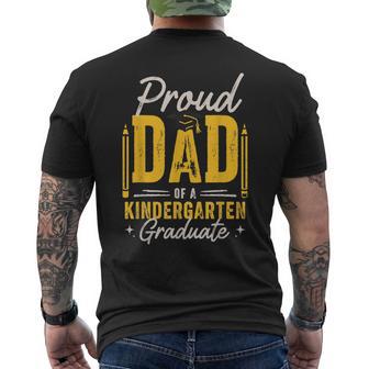Proud Dad Kindergarten Graduate Graduation Father Men's T-shirt Back Print - Monsterry UK