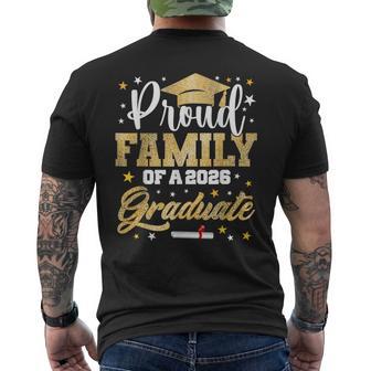 Proud Family Of 2026 Graduate Awesome Family College Men's T-shirt Back Print - Thegiftio