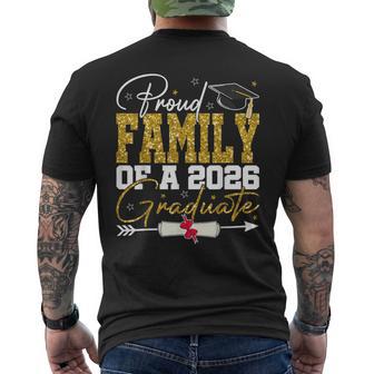 Proud Family Of Senior 2026 Graduate Family Graduation 2026 Men's T-shirt Back Print - Monsterry