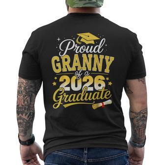 Proud Granny Of A Class Of 2026 Graduate Senior Graduation Men's T-shirt Back Print - Thegiftio