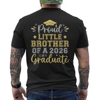 Proud Little Brother Of A 2026 Graduate Senior Graduation Men's T-shirt Back Print | Seseable UK