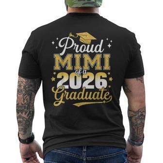 Proud Mimi Of A Class Of 2026 Graduate Senior Graduation Men's T-shirt Back Print - Monsterry