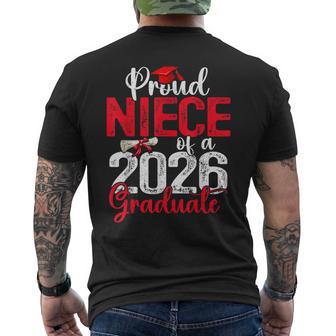 Proud Niece Of A Class Of 2026 Graduate Senior Graduation Men's T-shirt Back Print | Mazezy