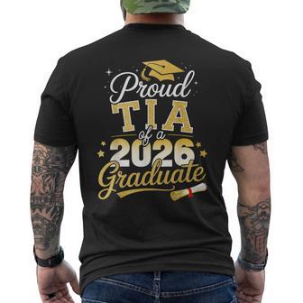 Proud Tia Of A Class Of 2026 Graduate Senior Graduation Men's T-shirt Back Print - Monsterry