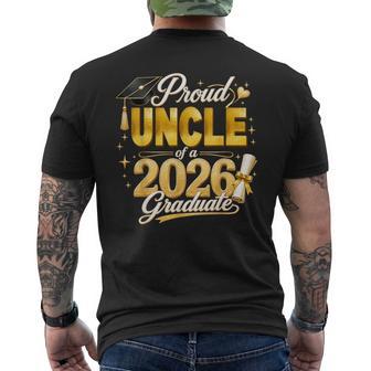 Proud Uncle 2026 Graduate Senior Graduation Family Pride Men's T-shirt Back Print - Monsterry UK