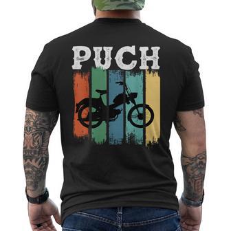 Puch Mofa Retro Klassiker Zweirad Kult Fahrer T-Shirt mit Rückendruck - Seseable