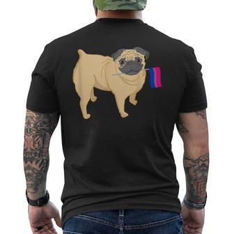 Pug Con Bandera De Orgullo Bisexual Camiseta Hombre Estampado Espalda - Regaloses