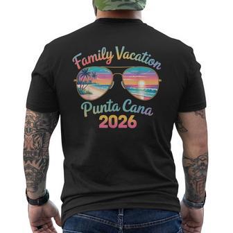 Punta Cana 2026 Family Vacation Matching Beach Trip Men's T-shirt Back Print - Thegiftio