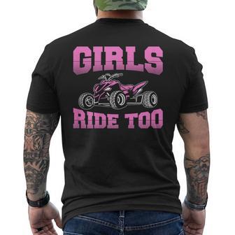 Quad Bike Divertido Piloto De Atv Quad Biker Camiseta Hombre Estampado Espalda - Regaloses