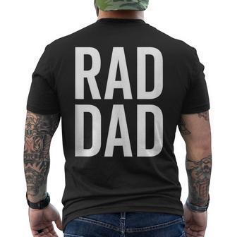 Rad Dad Cool Dad Joke Humor Daddy Father's Day Grandpa Men's T-shirt Back Print - Thegiftio UK