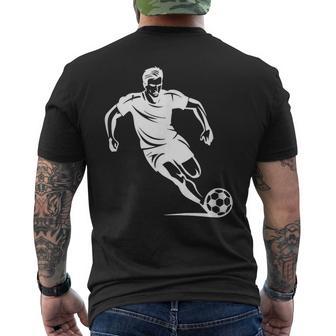 Ragazzo Di Calcio Che Disegna Il Calciatore T-shirt da uomo con stampa posteriore - Novitaregali